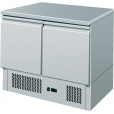 Saladette Refrigerata Statica con piano inox e 2 sportelli GN